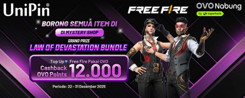 Temukan Diskon 90% di Free Fire Mystery Shop! Makin Hemat dengan Top Up Pakai OVO!